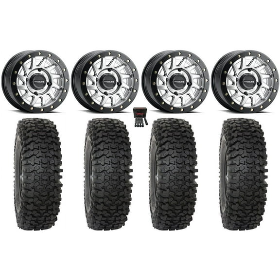 Raceline Squad Bdlk 15" Wheels Si +10mm 35" RC500S Sticky Tires RZR Ranger