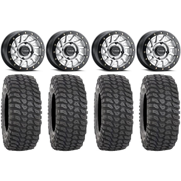 Raceline Squad Bdlk 15" Wheels Si +38mm/+10mm 32" XCR350 Tires Can-Am Defender