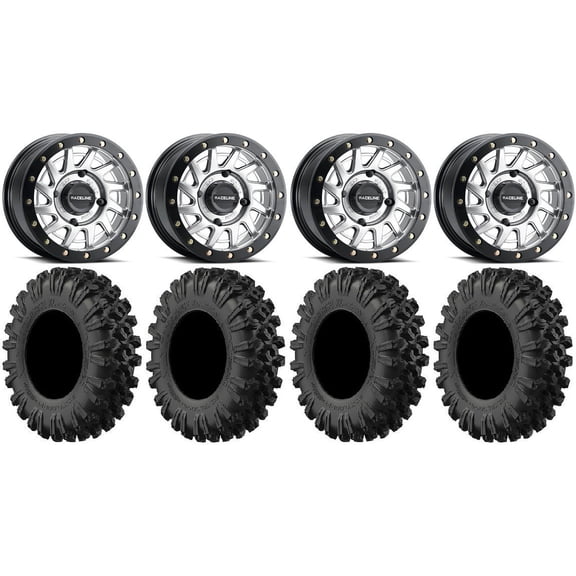 Raceline Squad Bdlk 15" Wheels Si +38mm 32" MotoRavage XL Tires Polaris RZR XP 1000 / PRO XP / Ranger XP 900/1000