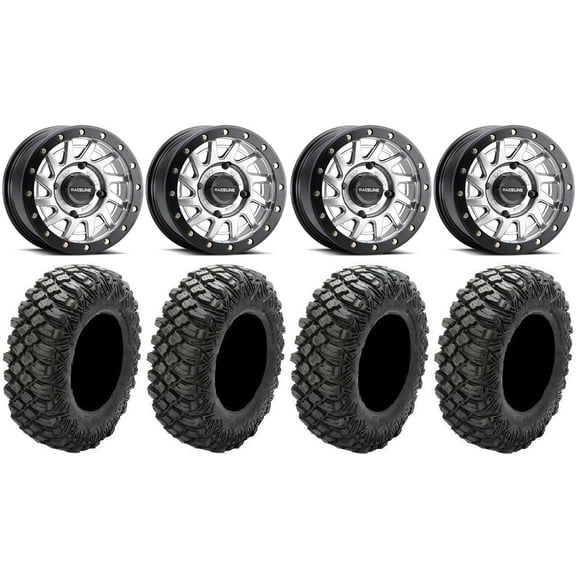 Raceline Squad Bdlk 15" Wheels Si +38mm 33" Crawler XR Tires Polaris RZR XP 1000 / PRO XP / Ranger XP 900/1000