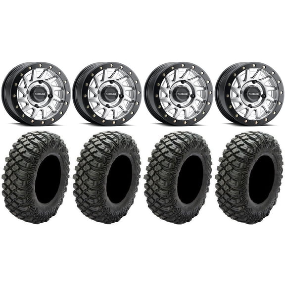 Raceline Squad Bdlk 15" Wheels Si +38mm 35" Crawler XG Tires Polaris RZR XP 1000 / PRO XP / Ranger XP 900/1000