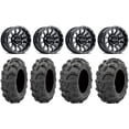 thumbnail image 1 of Raceline Trophy 14" Black Wheels 27" Mud Lite XL Tires Kawasaki Mule Pro FXT, 1 of 4