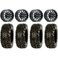 thumbnail image 1 of Raceline Trophy 14" Black Wheels 28" Rip Saw Tires Kawasaki Mule Pro FXT, 1 of 4