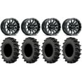 thumbnail image 1 of Raceline Trophy 14" Black Wheels 30" MotoSlayer Tires Can-Am Commander Maverick Renegade Outlander Defender, 1 of 4
