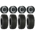thumbnail image 1 of Raceline Trophy 14" Black Wheels 30" XC450 Tires Sportsman RZR Ranger, 1 of 4