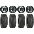 thumbnail image 1 of Raceline Trophy 14" Black Wheels 30" XCR350 Tires Kawasaki Mule Pro FXT, 1 of 4