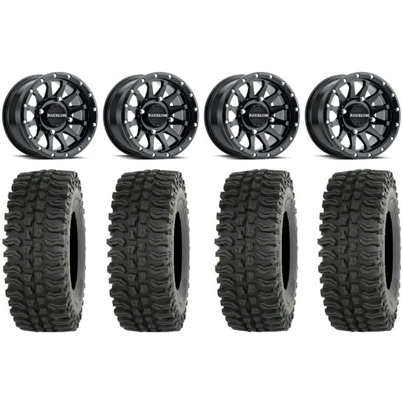 Raceline Trophy 14" Black Wheels 32" BDC Tires Polaris RZR XP 1000 / PRO XP / Ranger XP 900/1000
