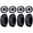 thumbnail image 1 of Raceline Trophy 14" Grey Wheels 27" Klever X/T Tires Sportsman RZR Ranger, 1 of 4