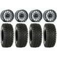 thumbnail image 1 of Raceline Trophy 14" Grey Wheels 28" XC450 Tires Sportsman RZR Ranger, 1 of 4