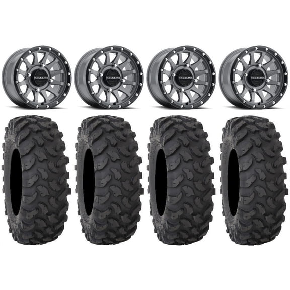 Raceline Trophy 14" Grey Wheels 30" XTR370 Tires Polaris RZR XP 1000 / PRO XP / Ranger XP 900/1000