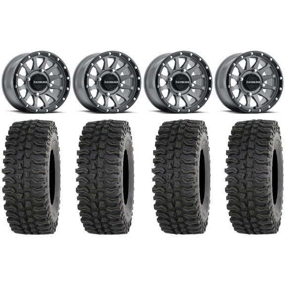 Raceline Trophy 14" Grey Wheels 32" BDC Tires Polaris RZR XP 1000 / PRO XP / Ranger XP 900/1000