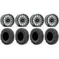 thumbnail image 1 of Raceline Trophy 14" Grey Wheels 32" MotoRavage Tires Kawasaki Mule Pro FXT, 1 of 4