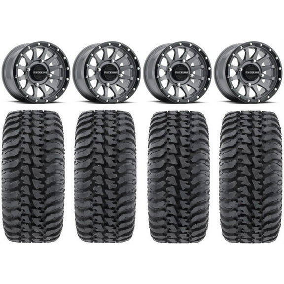 Raceline Trophy 14" Grey Wheels 32" Regulator Tires Sportsman RZR Ranger