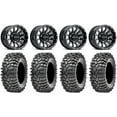 thumbnail image 1 of Raceline Trophy 14" Wheels Bk +38mm 30" Roxxzilla 396 Tires Kaw Mule Pro FXT, 1 of 4