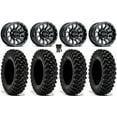 thumbnail image 1 of Raceline Trophy 14" Wheels Black 28" Warrior XT Tires Sportsman 550 850 1000, 1 of 4