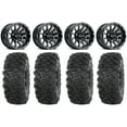 thumbnail image 1 of Raceline Trophy 14" Wheels Black 32" Roctane T4 Tires Kawasaki Mule Pro FXT, 1 of 4