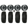 thumbnail image 1 of Raceline Trophy 14" Wheels Black +38mm 30" Roctane ST Tires Can-Am Maverick X3 / Honda Pioneer 1000 / Talon, 1 of 4