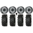 thumbnail image 1 of Raceline Trophy 14" Wheels Grey 30" Outlaw M/T Tires Can-Am Maverick X3 / Honda Pioneer 1000 / Talon, 1 of 4