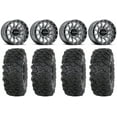 thumbnail image 1 of Raceline Trophy 14" Wheels Grey 32" Roctane T4 Tires Can-Am Maverick X3 / Honda Pioneer 1000 / Talon, 1 of 4