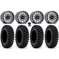 thumbnail image 1 of Raceline Trophy 14" Wheels Grey 34" Warrior XT Tires Can-Am Commander Maverick Renegade Outlander Defender, 1 of 4