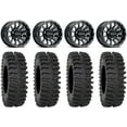 thumbnail image 1 of Raceline Trophy 15" Black Wheels 33" XT400 Tires Can-Am Maverick X3 / Honda Pioneer 1000 / Talon, 1 of 4