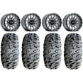 thumbnail image 1 of Raceline Trophy 15" Grey Wheels 28" MotoClaw Tires Polaris RZR XP 1000 / PRO XP / Ranger XP 900/1000, 1 of 4