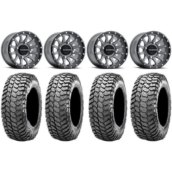 Raceline Trophy 15" Grey Wheels 29" Liberty Tires Sportsman RZR Ranger
