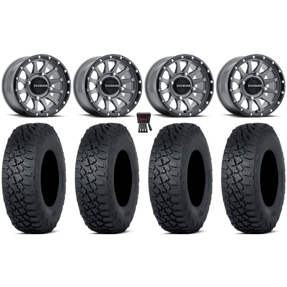 Raceline Trophy 15" Grey Wheels 33" Tenacity XNR Tires Sportsman RZR Ranger