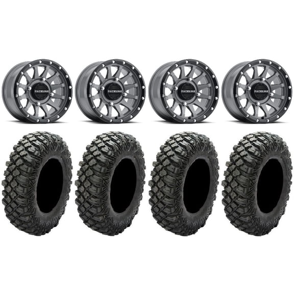 Raceline Trophy 15" Grey Wheels 35" Crawler XG Tires Polaris RZR XP 1000 / PRO XP / Ranger XP 900/1000