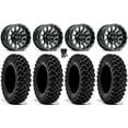 thumbnail image 1 of Raceline Trophy 15" Wheels Black 30" Warrior XT Tires Sportsman RZR Ranger, 1 of 4