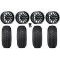 thumbnail image 1 of Raceline Trophy 15" Wheels Black 33" Regulator 2 Tires Sportsman RZR Ranger, 1 of 4