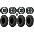 thumbnail image 1 of Raceline Trophy 15" Wheels Black 35" MotoCrusher Tires Kawasaki Mule Pro FXT, 1 of 4