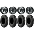 thumbnail image 1 of Raceline Trophy 15x6 Wheels Black 32" MotoRally Tires Can-Am Maverick X3 / Honda Pioneer 1000 / Talon, 1 of 4