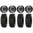 thumbnail image 1 of Raceline Trophy 15x6 Wheels Black 35" XComp ATR Tires Can-Am Maverick X3 / Honda Pioneer 1000 / Talon, 1 of 4