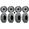 thumbnail image 1 of Raceline Trophy 15x6 Wheels Grey 32" Lynx SXS Tires Polaris RZR XP 1000 / PRO XP / Ranger XP 900/1000, 1 of 4