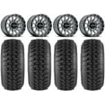 thumbnail image 1 of Raceline Trophy 15x6 Wheels Grey 33" Desert Series Tires Sportsman RZR Ranger, 1 of 4