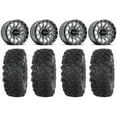 thumbnail image 1 of Raceline Trophy 15x6 Wheels Grey 33" Roctane T4 Tires Sportsman RZR Ranger, 1 of 4