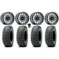 thumbnail image 1 of Raceline Trophy 15x6 Wheels Grey 37" RocScraper Tires Sportsman RZR Ranger, 1 of 4