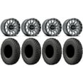 thumbnail image 1 of Raceline Trophy 15x7 Wheels Grey 32" Gripper T/R/K Tires Can-Am Commander Maverick Renegade Outlander Defender, 1 of 4