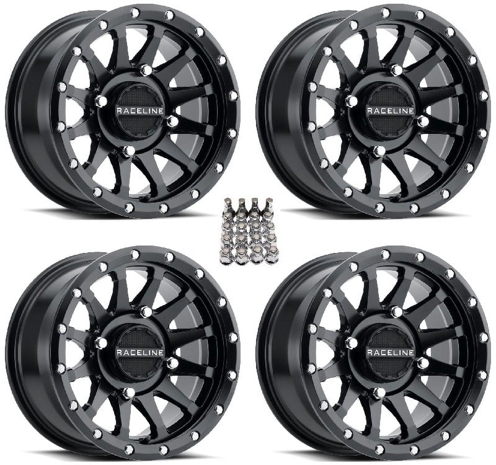 Raceline Trophy ATV Wheels/Rims Black 14
