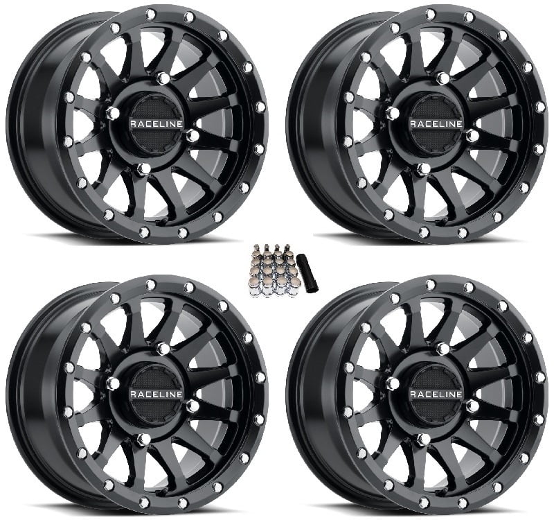 Raceline Trophy UTV Wheels/Rims Black 15x6 Kawasaki Teryx Mule