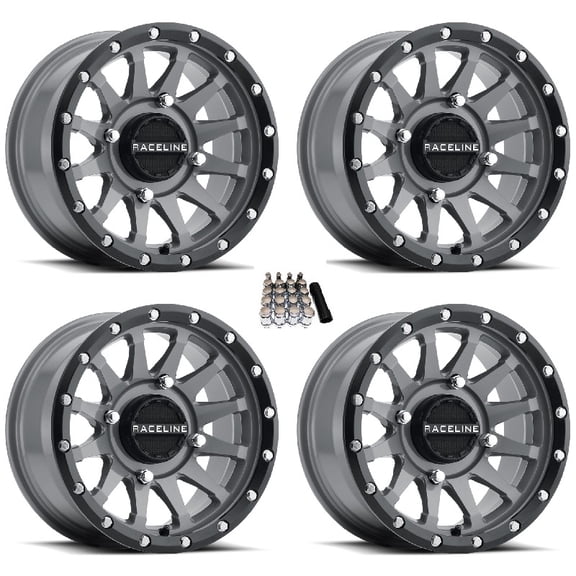 Raceline Trophy UTV Wheels/Rims Grey 14" Kawasaki Mule Pro FXT