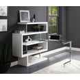 Raceloma Writing Desk with Swivel Desk & Shelves SpaceSaving Design