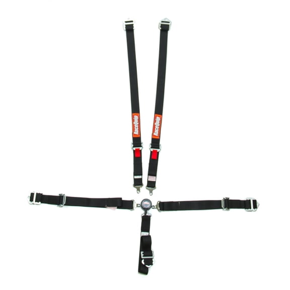 Racequip 739009RQP 5 Point Harness - Camlock - SFI 16.2 - Pull Up Adjust - Black