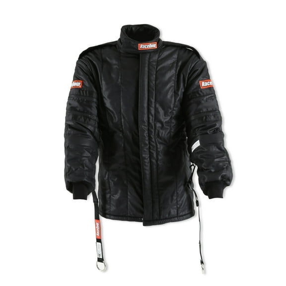 Racequip 91930039RQP Multi-Layer SFI-20 Driving Jacket - Black - Medium