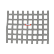 RaceQuip  721065RQP Window Net 1 in Webbing - 24 x 18 in Rectangle - Platinum