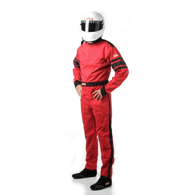 Racequip Safequip Red/Black XLarge 110 Series 1 Piece Driving Suit P/N