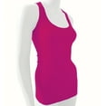 thumbnail image 1 of Racer Back Stretchy Muscle Shirt Solid Plain Cotton Spandex Fitted Tank Top, 1 of 5