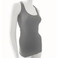 thumbnail image 1 of Racer Back Stretchy Muscle Shirt Solid Plain Cotton Spandex Fitted Tank Top, 1 of 5