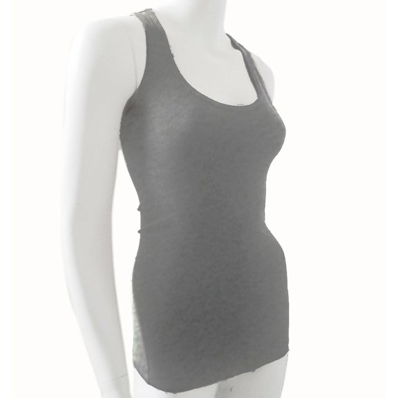 Racer Back Stretchy Muscle Shirt Solid Plain Cotton Spandex Fitted Tank Top
